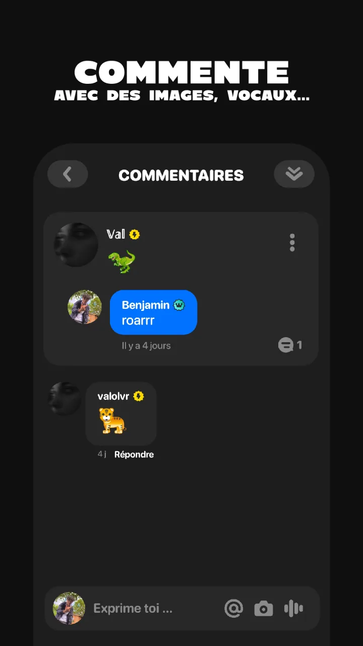 Visuel Google Play de Pheed, les commentaires