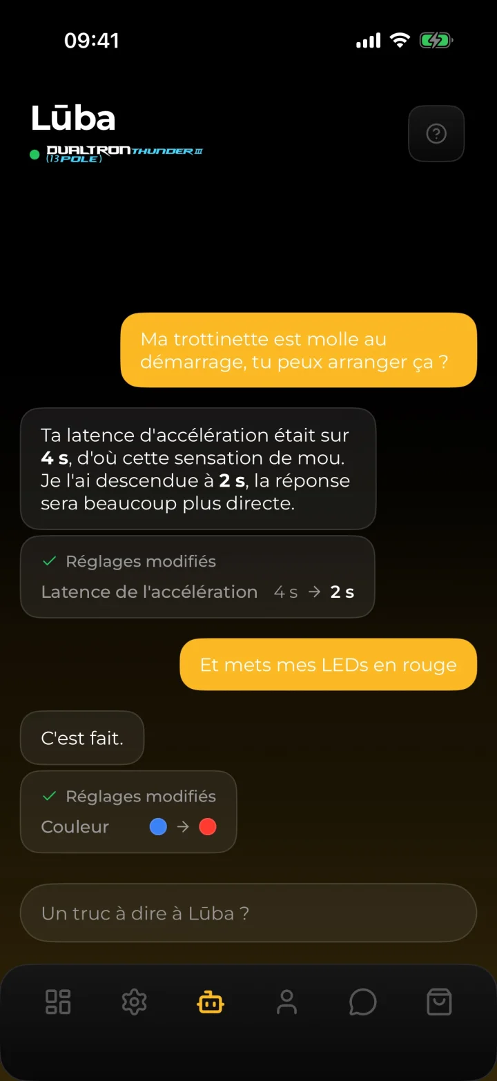 Assistant Lūba dans EyeX